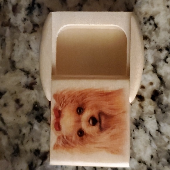 New Yorkie Keepsake Dog Ashes/Hair Lock Storage Box - Picture 5 of 5